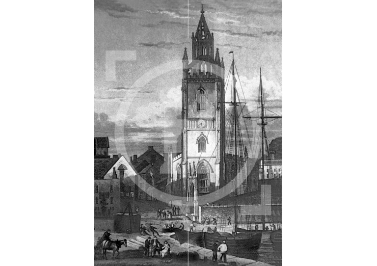St Nicholas's Church and George's Basin, c 1824